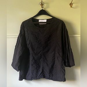 Intentionally Blank light weight washed black tunic